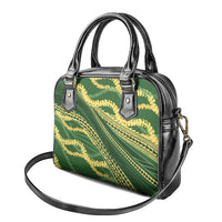 Polynesian Puakeniken Pikake Twisted Lei Shoulder Handbag Emerald - Polynesian Pride