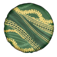 Polynesian Puakeniken Pikake Twisted Lei Spare Tire Cover Emerald - Polynesian Pride