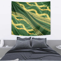 Polynesian Puakeniken Pikake Twisted Lei Tapestry Emerald - Polynesian Pride