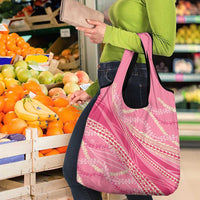 Polynesian Puakeniken Pikake Twisted Lei Grocery Bag Rose Pink LT7 - Polynesian Pride