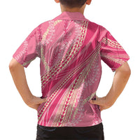 Polynesian Puakeniken Pikake Twisted Lei Hawaiian Shirt Rose Pink - Polynesian Pride
