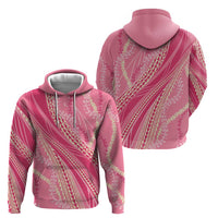 Polynesian Puakeniken Pikake Twisted Lei Hoodie Rose Pink - Polynesian Pride