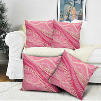Polynesian Puakeniken Pikake Twisted Lei Pillow Cover Rose Pink LT7 - Polynesian Pride