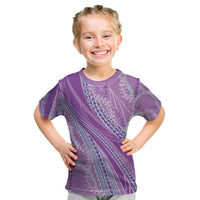 Polynesian Puakeniken Pikake Twisted Lei Kid T Shirt Amethys - Polynesian Pride