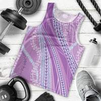 Polynesian Puakeniken Pikake Twisted Lei Men Tank Top Amethys - Polynesian Pride
