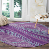 Polynesian Puakeniken Pikake Twisted Lei Round Carpet Amethys - Polynesian Pride