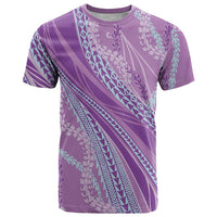 Polynesian Puakeniken Pikake Twisted Lei T Shirt Amethys - Polynesian Pride