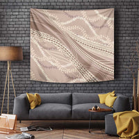 Polynesian Puakeniken Pikake Twisted Lei Tapestry Beige - Polynesian Pride