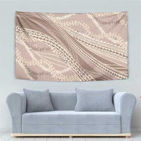 Polynesian Puakeniken Pikake Twisted Lei Tapestry Beige - Polynesian Pride