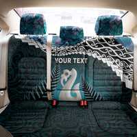Personalised New Zealand Maori Back Car Seat Cover Manaia Paua Shell Turquoise LT7 - Polynesian Pride