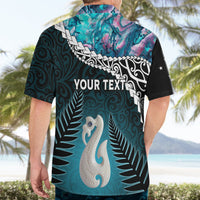 Personalised New Zealand Maori Hawaiian Shirt Manaia Paua Shell Turquoise LT7 - Polynesian Pride