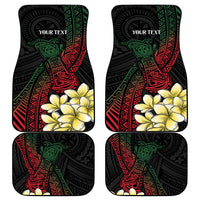 Personalized Papua New Guinea Car Mats Kundu Drum Motifs - Sepik Colors