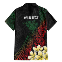 Personalized Papua New Guinea Family Matching Mermaid Dress and Hawaiian Shirt Kundu Drum Motifs - Sepik Colors