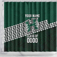 Hawaii Rainbow Warriors Alumni Custom Shower Curtain Kanaka Arrows Tropical Vibes