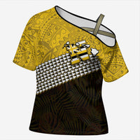 Hawaii Nanakuli High Alumni Custom Cross Shoulder Shirt Kanaka Arrows Tropical Vibes