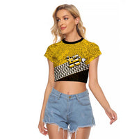 Hawaii Nanakuli High Alumni Custom Raglan Cropped T Shirt Kanaka Arrows Tropical Vibes