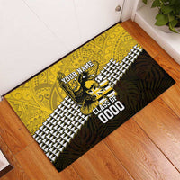 Hawaii Nanakuli High Alumni Custom Rubber Doormat Kanaka Arrows Tropical Vibes