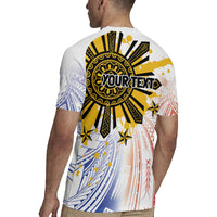 Philippines Independence Day Rugby Jersey Eagle Mix Filipino Flag Tribal Style