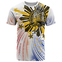 Philippines Independence Day T Shirt Eagle Mix Filipino Flag Tribal Style