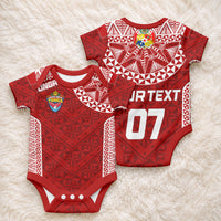 Custom Tonga Rugby Baby Onesie Mate Ma'a Tonga Champions