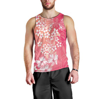 Dreamy Butterfly Polynesian - Breast Cancer Awareness Men Tank Top Floral Vibes
