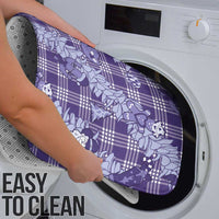 Purple Palaka Hawaii Cowboy Christmas Bathroom Set Paniolo Mix Maile Lei - Polynesian Pride