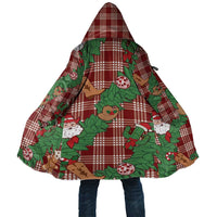 Red Palaka Hawaii Cowboy Christmas Cloak Paniolo Mix Maile Lei - Polynesian Pride