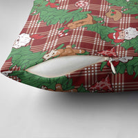 Red Palaka Hawaii Cowboy Christmas Pillow Cover Paniolo Mix Maile Lei - Polynesian Pride