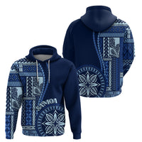 Samoa Siapo Motif Hoodie Classic Style - Bue Ver LT7 - Polynesian Pride