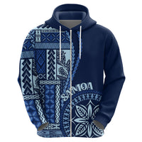 Samoa Siapo Motif Hoodie Classic Style - Bue Ver LT7 - Polynesian Pride