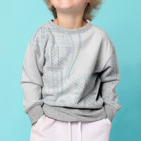 Samoa White Sunday Kid Ugly Christmas Sweater Classic Siapo Style LT7 - Polynesian Pride