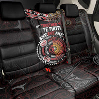 Aotearoa and Australia Indigenous Back Car Seat Cover Stand Together For Te Tiriti