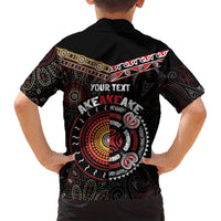 Aotearoa and Australia Indigenous Family Matching Off Shoulder Maxi Dress and Hawaiian Shirt Stand Together For Te Tiriti LT7 - Polynesian Pride