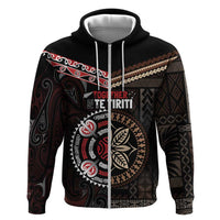 Aotearoa and Samoa Together For Te Tiriti Hoodie Kowhaiwhai Mix Siapo