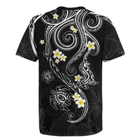 Polynesia Tribal Rugby Jersey Tentacles Plumeria