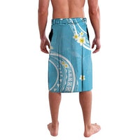 Polynesia Tribal Lavalava Turquoise Plumeria Tentacles