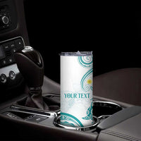 Polynesia Tribal Skinny Tumbler Teal Plumeria Tentacles LT7 - Polynesian Pride