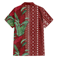 Women's Day Samoa Malu Tattoo Inspired Mix Teuila Family Matching Mermaid Dress and Hawaiian Shirt Scarlet LT7 - Polynesian Pride