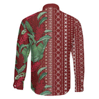 Women's Day Samoa Malu Tattoo Inspired Mix Teuila Family Matching Tank Maxi Dress and Hawaiian Shirt Scarlet LT7 - Polynesian Pride