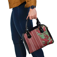 Women's Day Samoa Malu Tattoo Inspired Mix Teuila Shoulder Handbag Scarlet