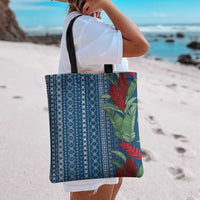 Women's Day Samoa Malu Tattoo Inspired Mix Teuila Tote Bag Royal Blue