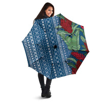 Women's Day Samoa Malu Tattoo Inspired Mix Teuila Umbrella Royal Blue