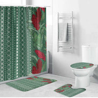 Women's Day Samoa Malu Tattoo Inspired Mix Teuila Bathroom Set Sage Green