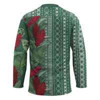 Women's Day Samoa Malu Tattoo Inspired Mix Teuila Hockey Jersey Sage Green