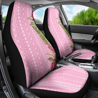 Women's Day Samoa Malu Tattoo Inspired Mix Teuila Car Seat Cover Rose Pink