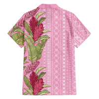 Women's Day Samoa Malu Tattoo Inspired Mix Teuila Family Matching Mermaid Dress and Hawaiian Shirt Rose Pink LT7 - Polynesian Pride