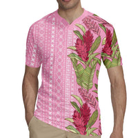 Women's Day Samoa Malu Tattoo Inspired Mix Teuila Rugby Jersey Rose Pink