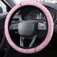 Women's Day Samoa Malu Tattoo Inspired Mix Teuila Steering Wheel Cover Rose Pink