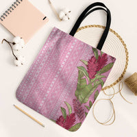 Women's Day Samoa Malu Tattoo Inspired Mix Teuila Tote Bag Rose Pink