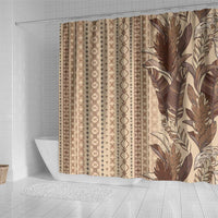 Women's Day Samoa Malu Tattoo Inspired Mix Teuila Shower Curtain Vintage Tapa